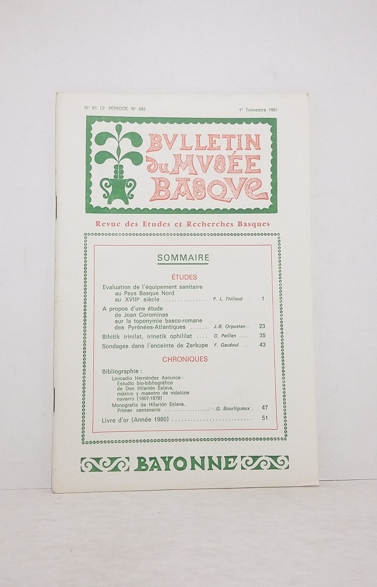 Bulletin du Musée Basque - n°91 (3e période n°68)