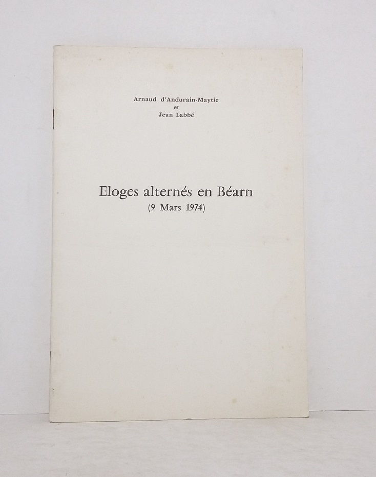 Éloges alternés en Béarn (9 Mars 1974)