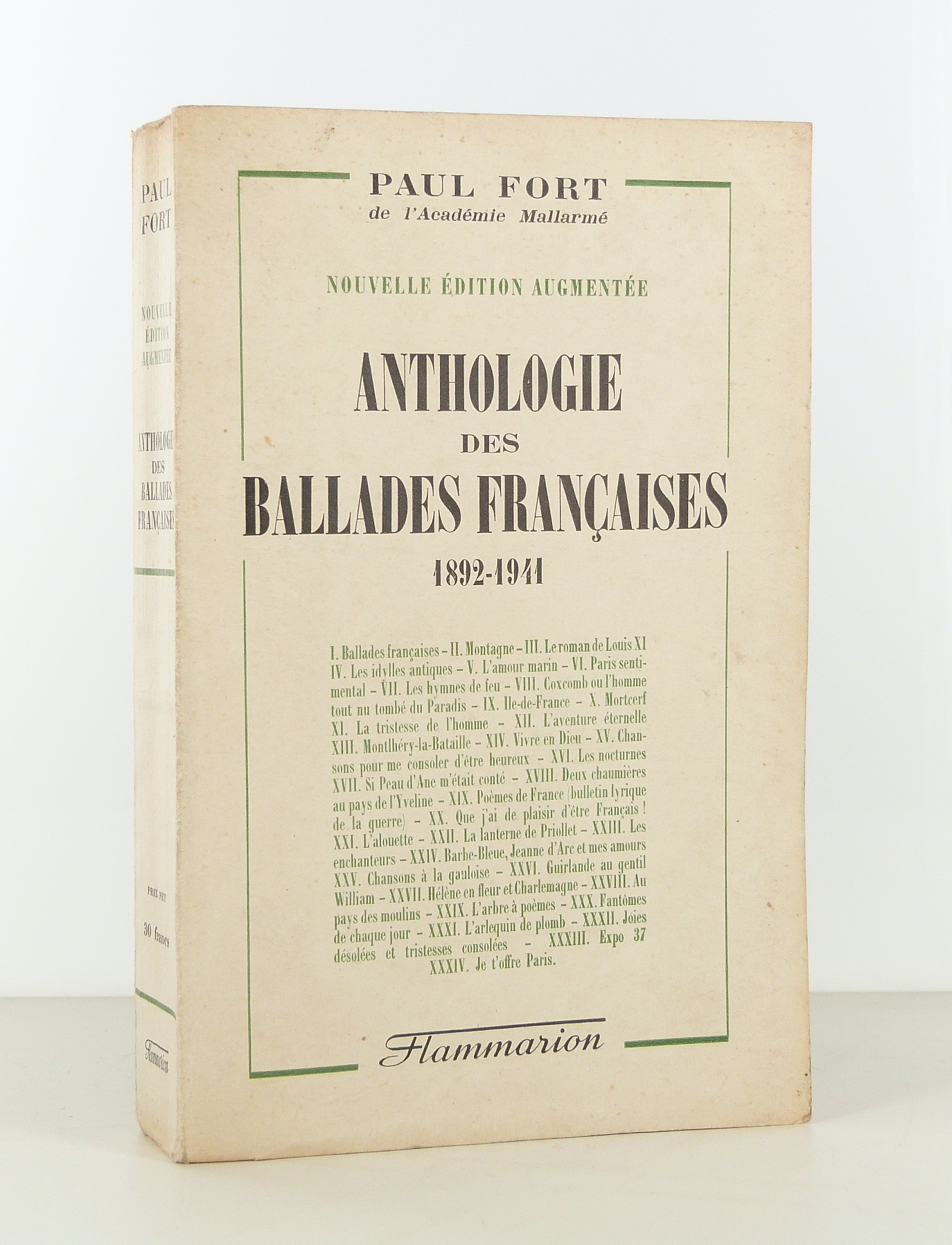 Anthologie des bBallades françaises 192-1941