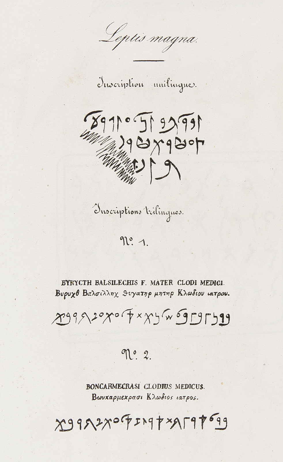 Étude démonstrative de la langue phénicienne et de la langue libyque