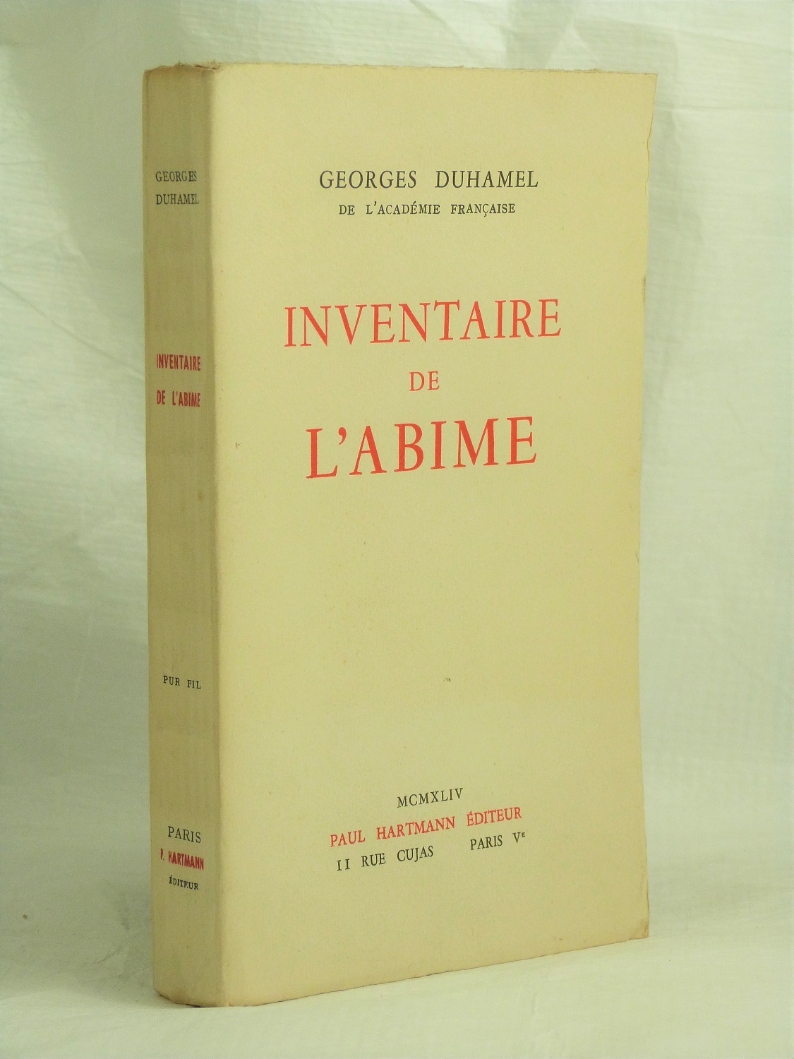 Inventaire de l' abîme. 1884-1901