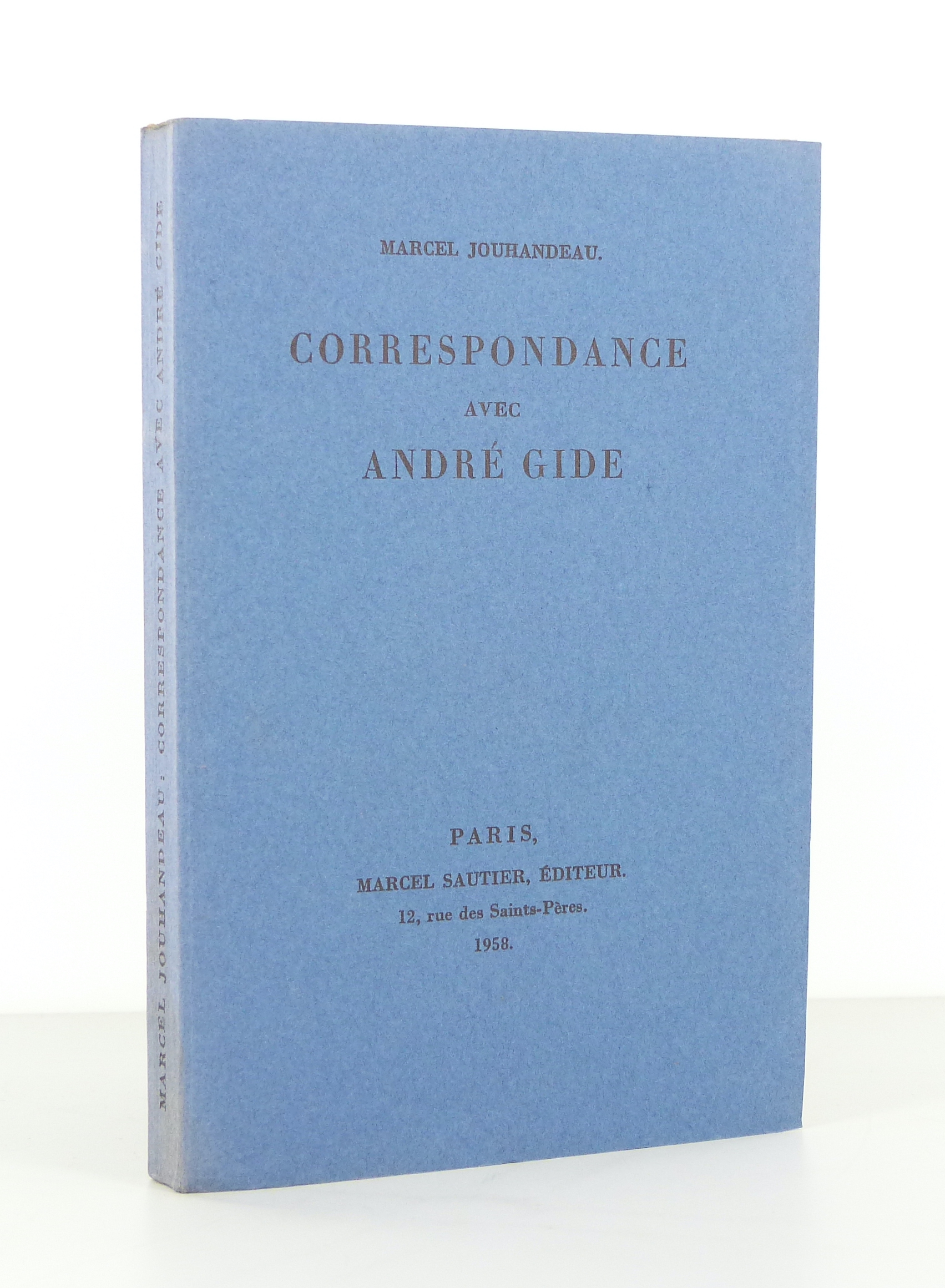 Correspondance avec André Gide