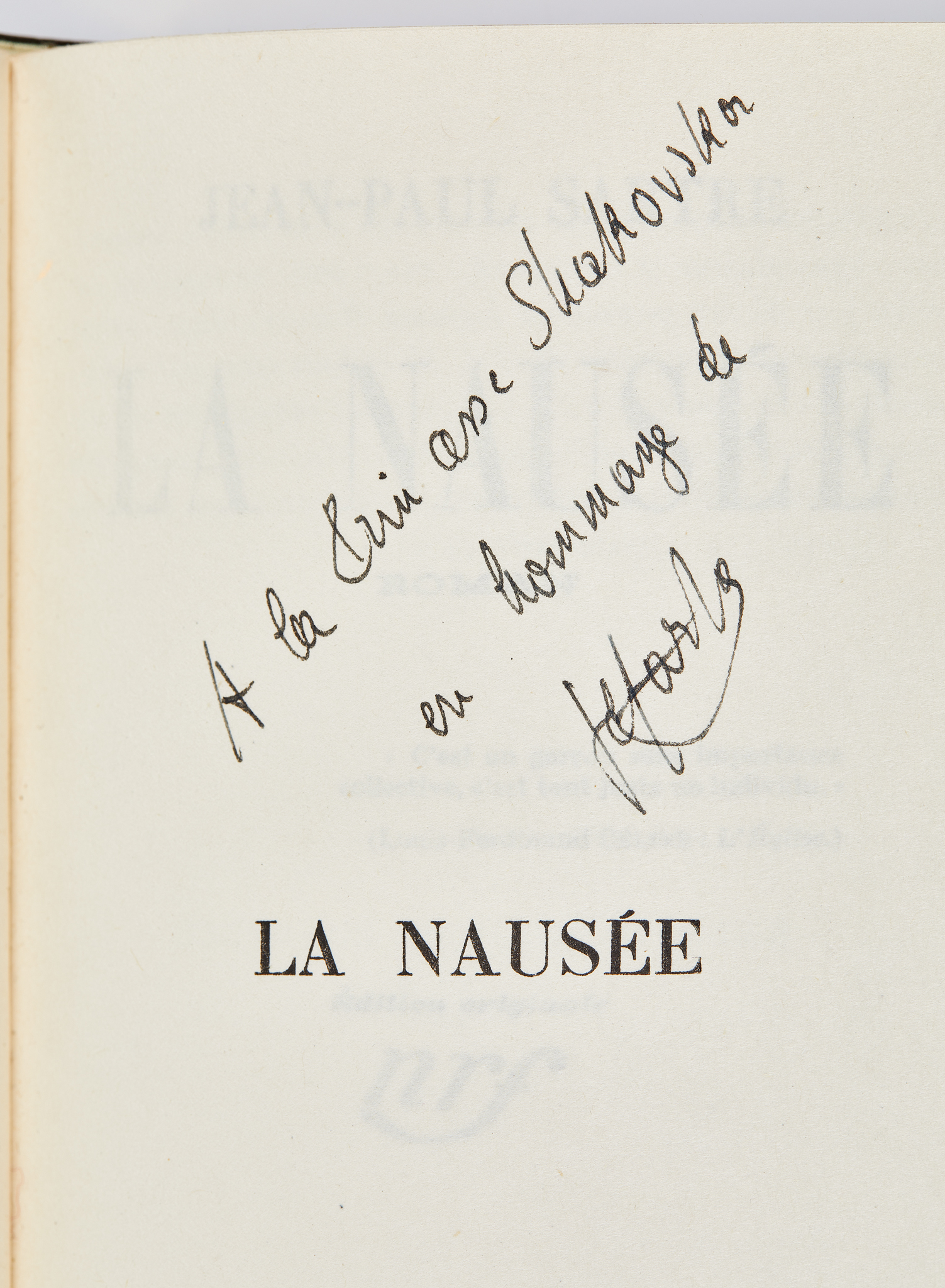 La Nausée.