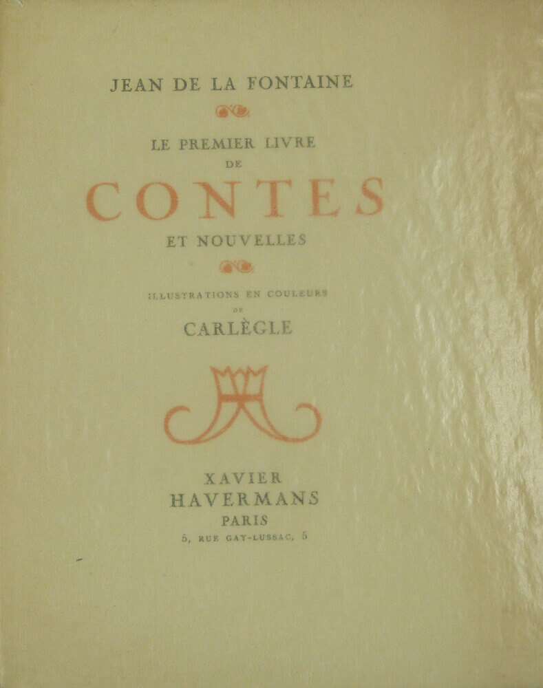 Le premier livre de Contes et Nouvelles