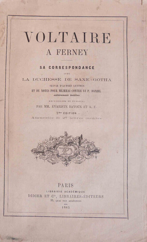 Voltaire à Ferney.