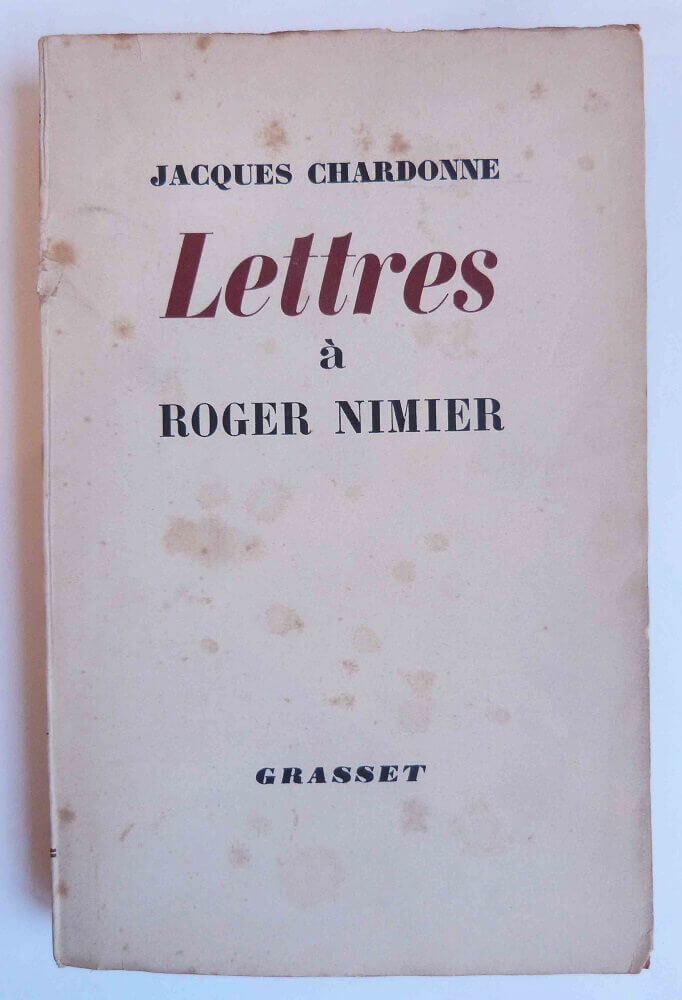 Lettres à Roger Nimier