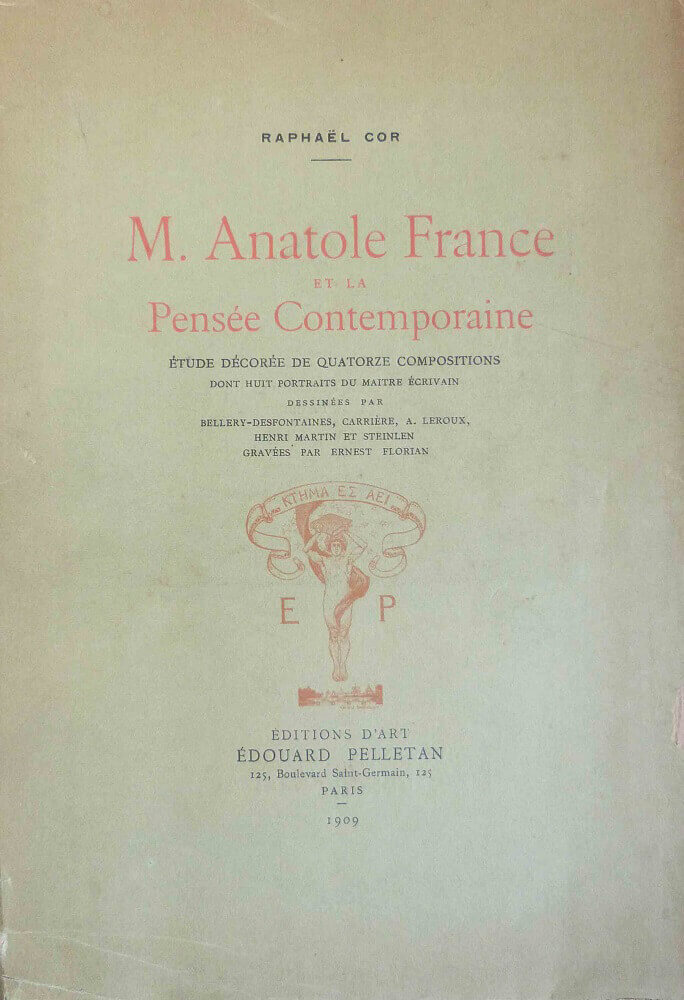 M. Anatole France et la Pensée Contemporaine