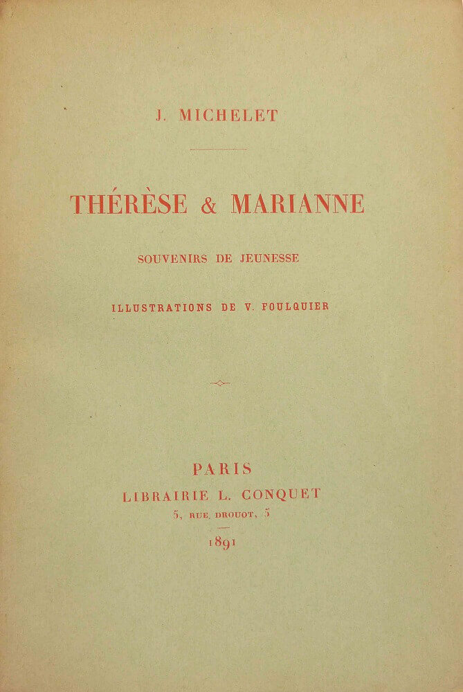 Thérèse et Marianne, souvenirs de jeunesse