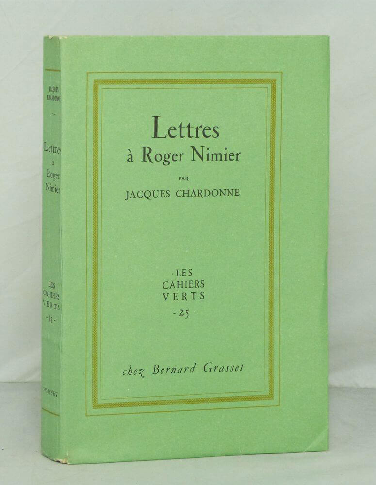 Lettres à Roger Nimier