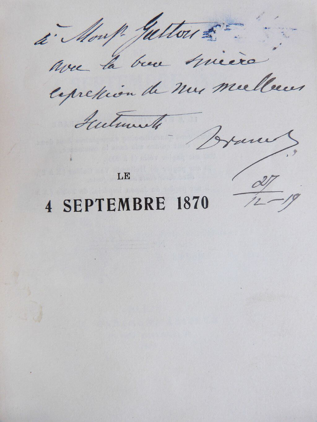 Le 4 Septembre 1870.