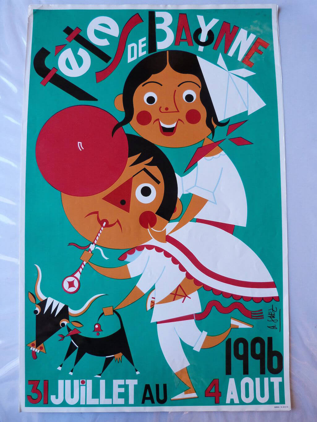 Affiche des Fêtes de Bayonne 1996