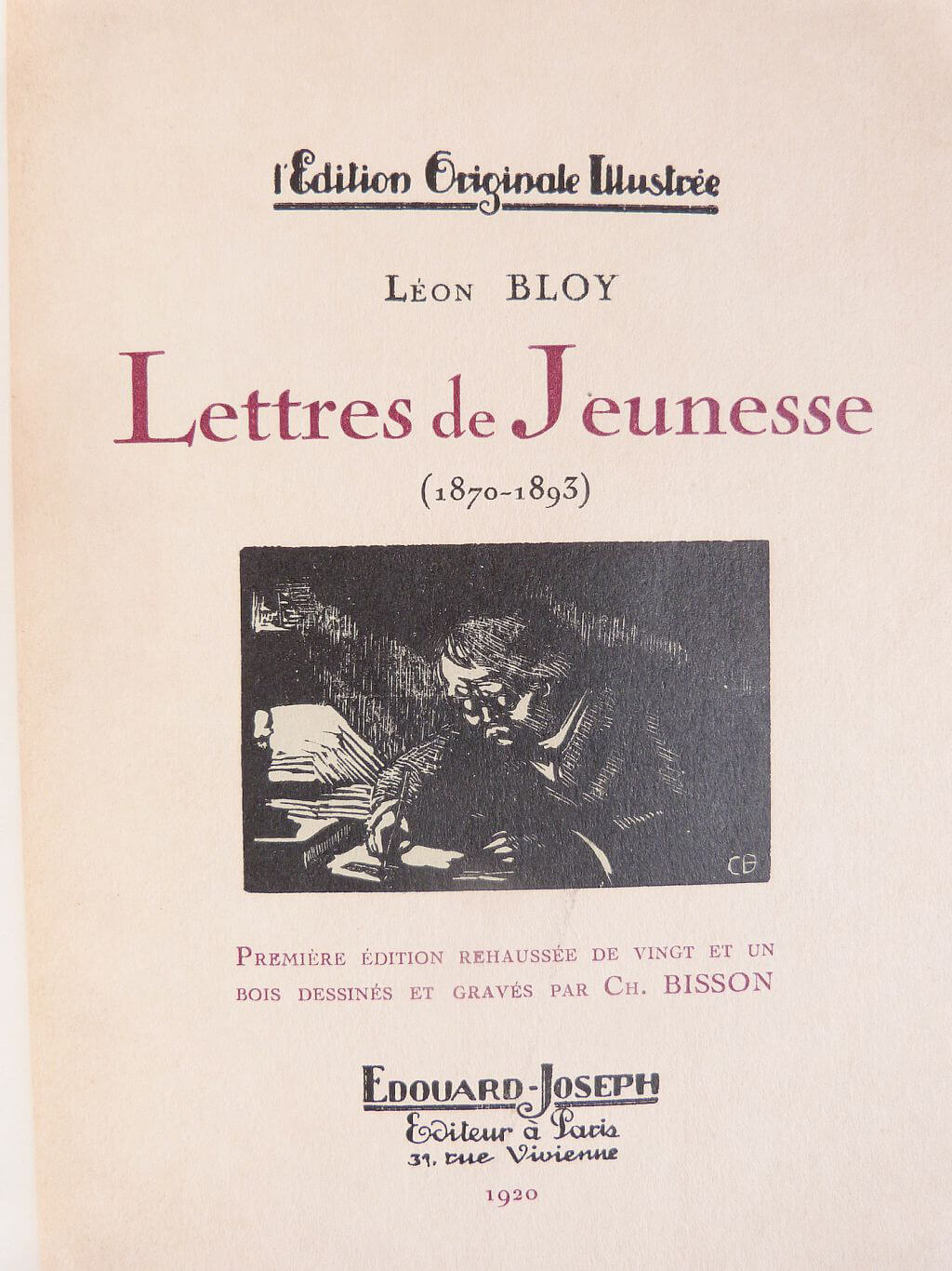 Lettres de Jeunesse (1870-1893)