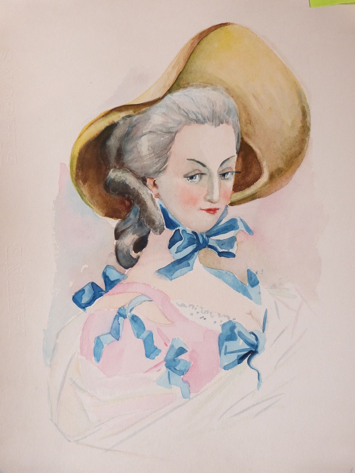 Histoire de la coiffure féminine française et de tout ce qui concerne la tête en général (chapeaux, cheveux, maquillage, parfum).