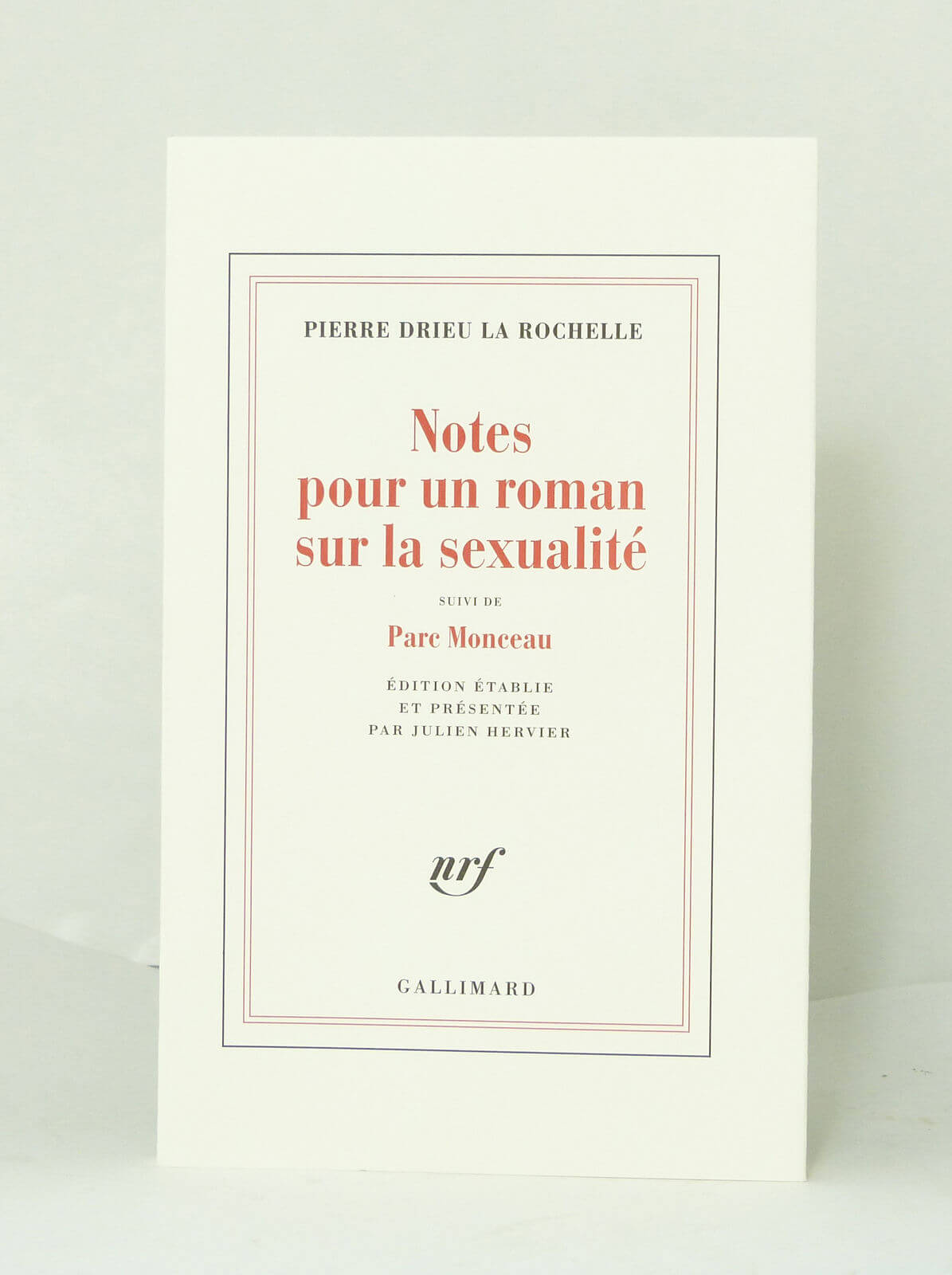 Notes pour un roman sur la sexualité.