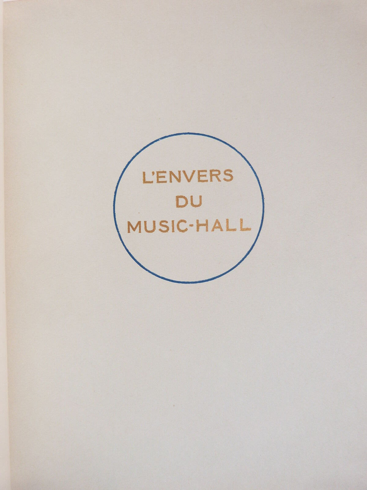 L'envers du Music-Hall