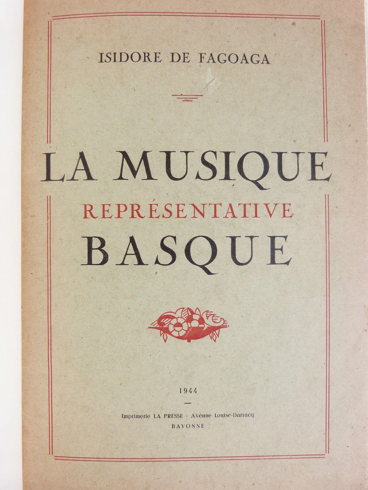 La musique représentative basque