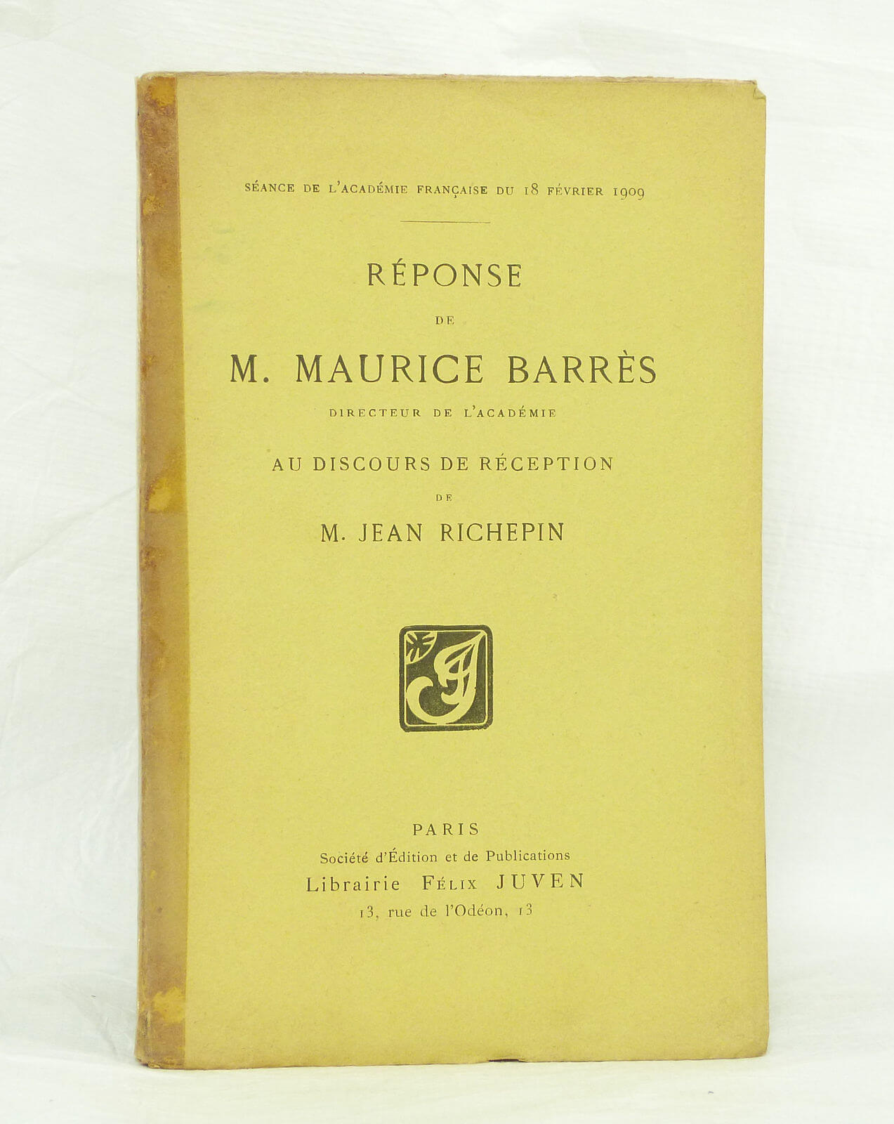 Réponse de M. Maurice Barrès