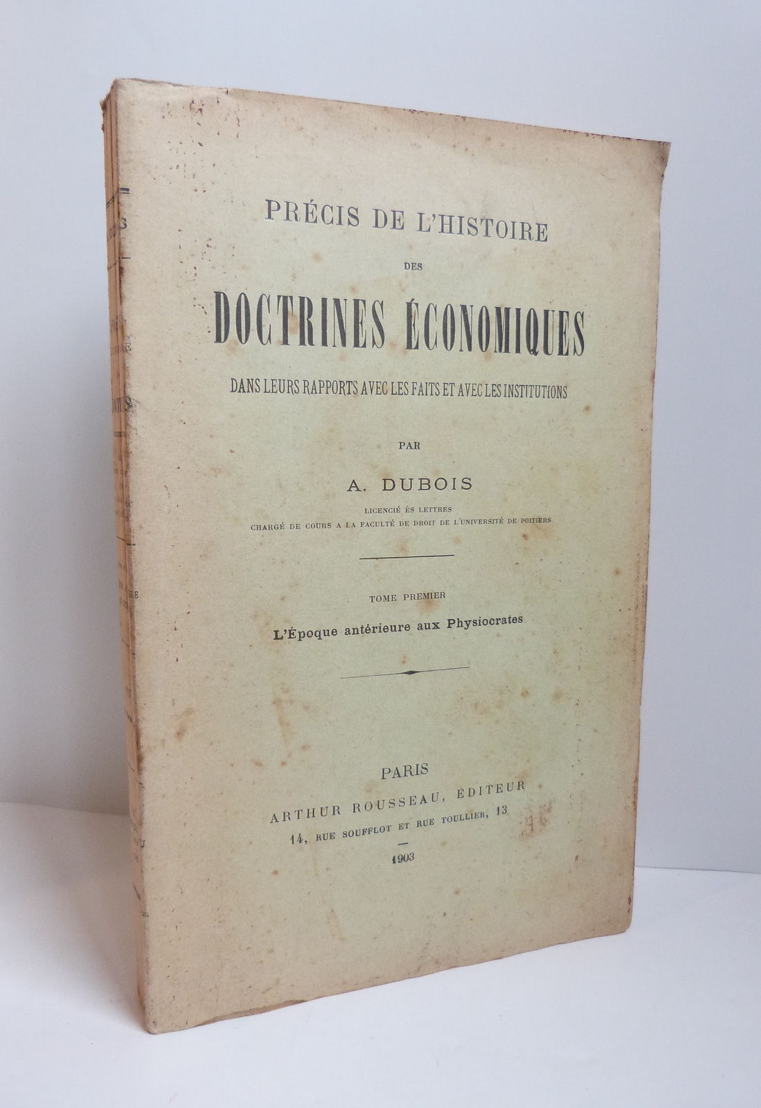 Précis de l'histoire des doctrines économiques