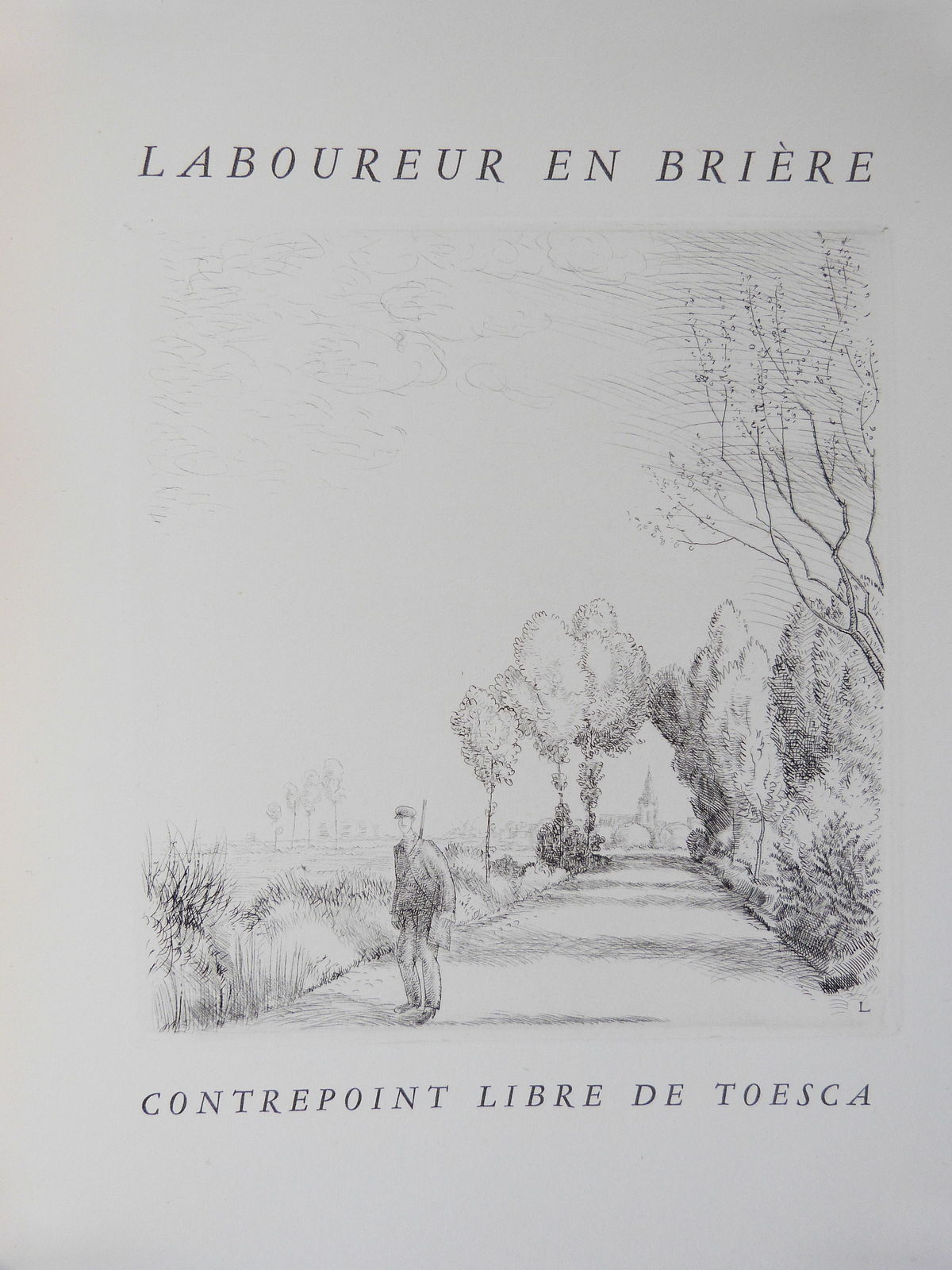 Laboureur en Brière, contrepoint libre de Toesca