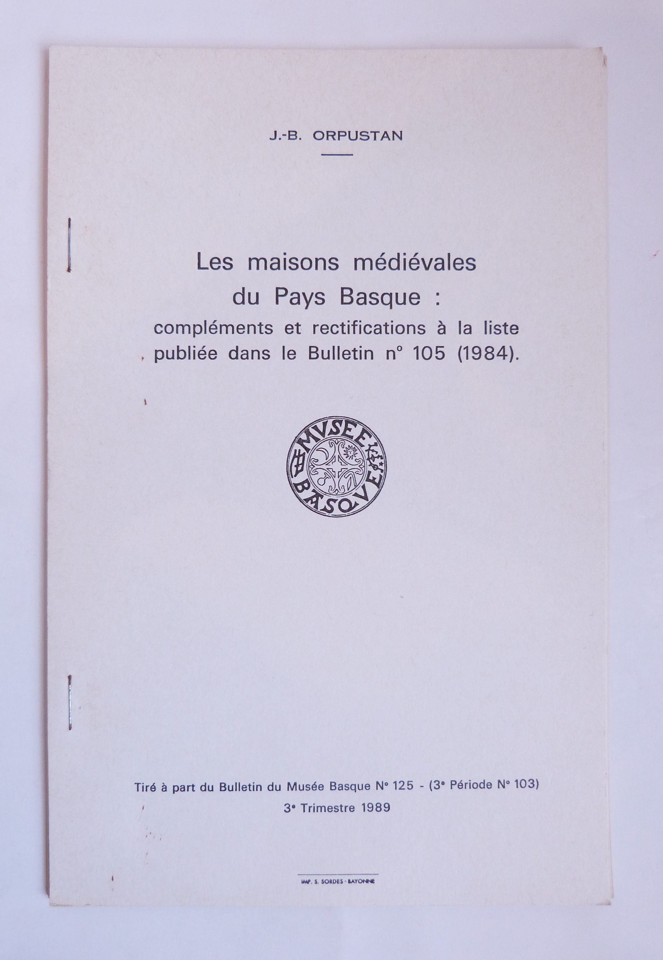 Les maisons médiévales du Pays Basque : 