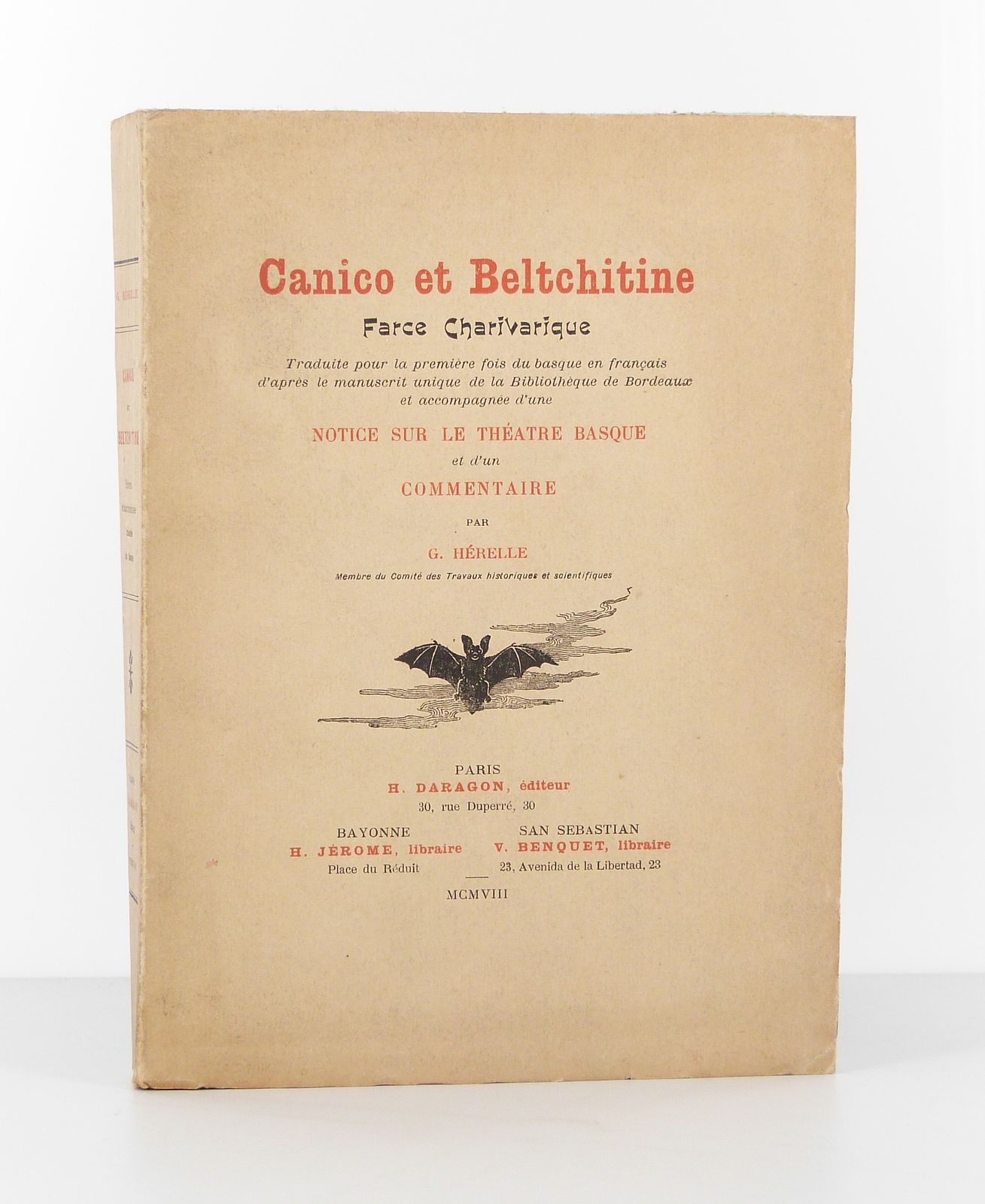 Canico et Beltchitine, farce charivarique.