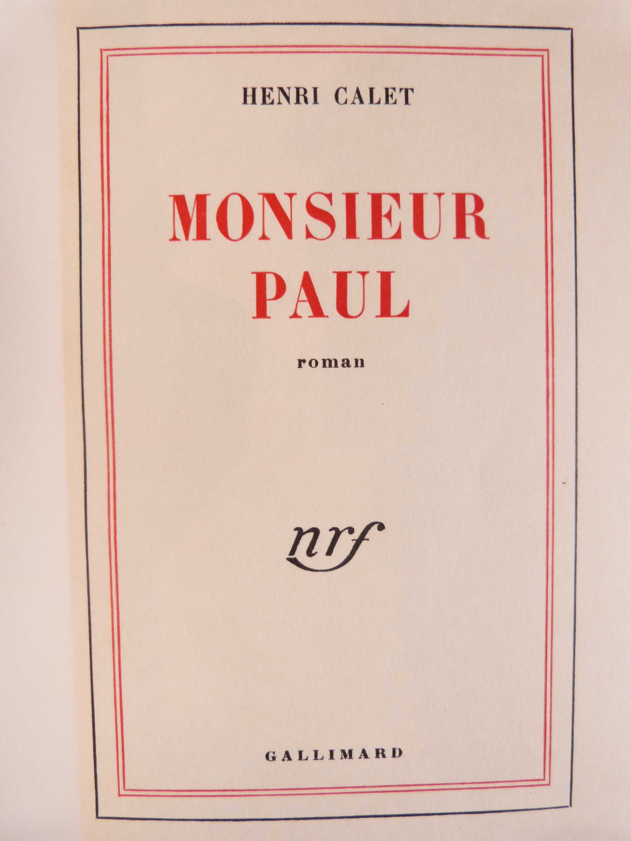 Monsieur Paul