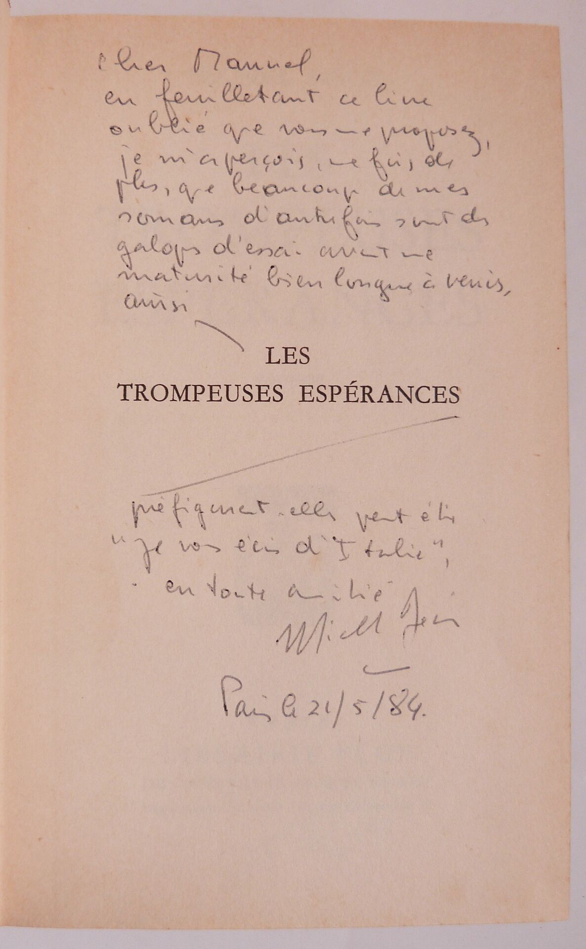 Les trompeuses espérances