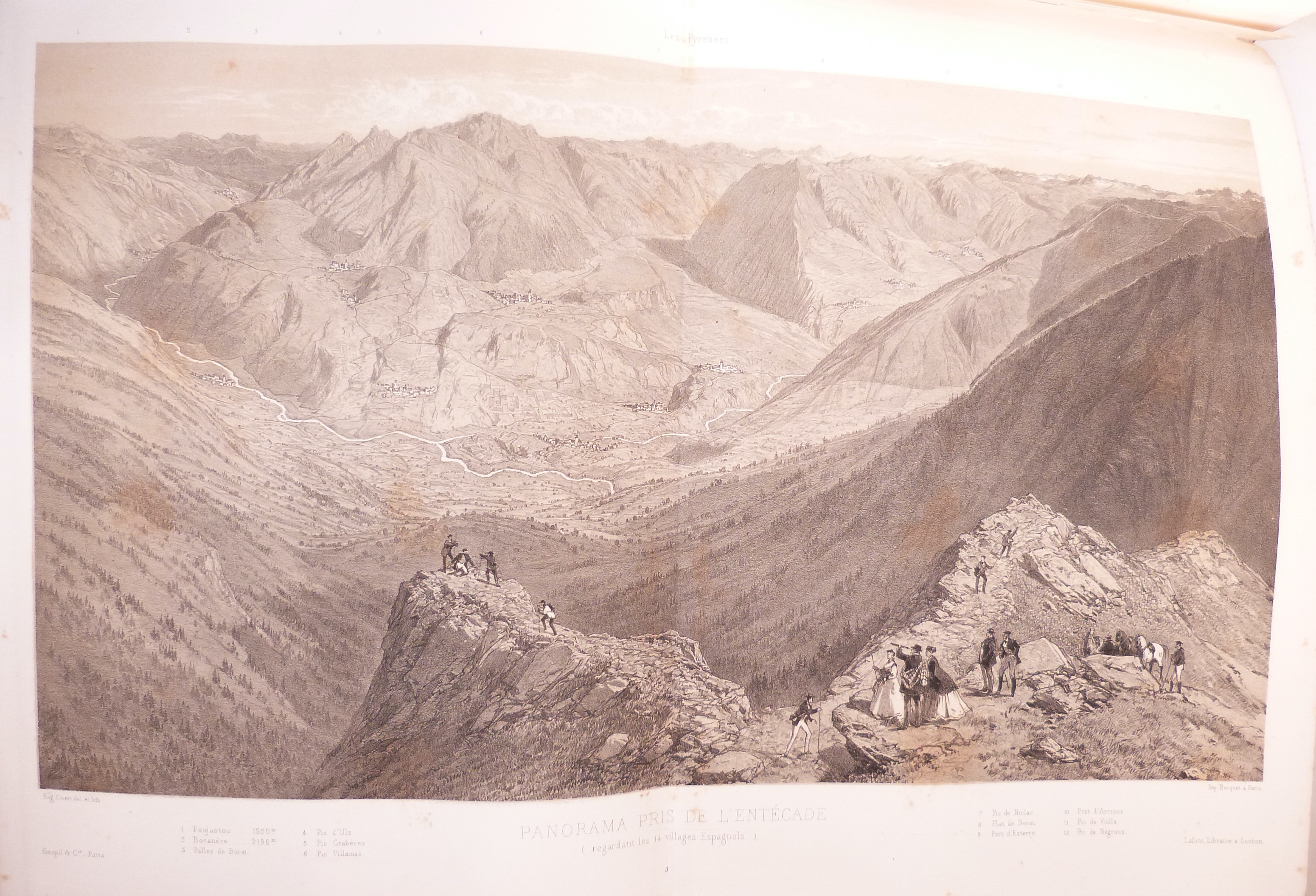 Les Pyrénées dessinées d'après nature et lithographiées.