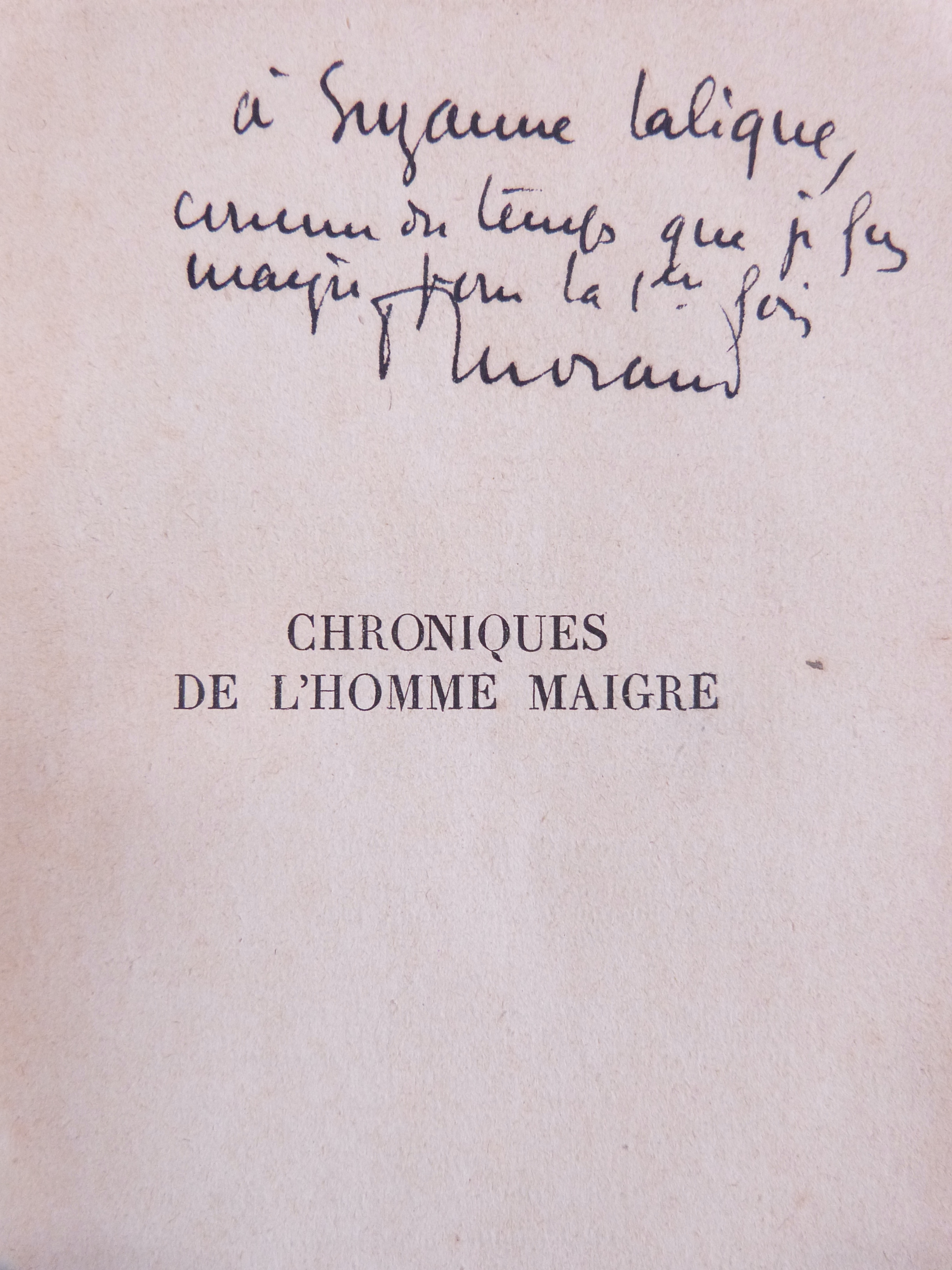 Chroniques de l'homme maigre