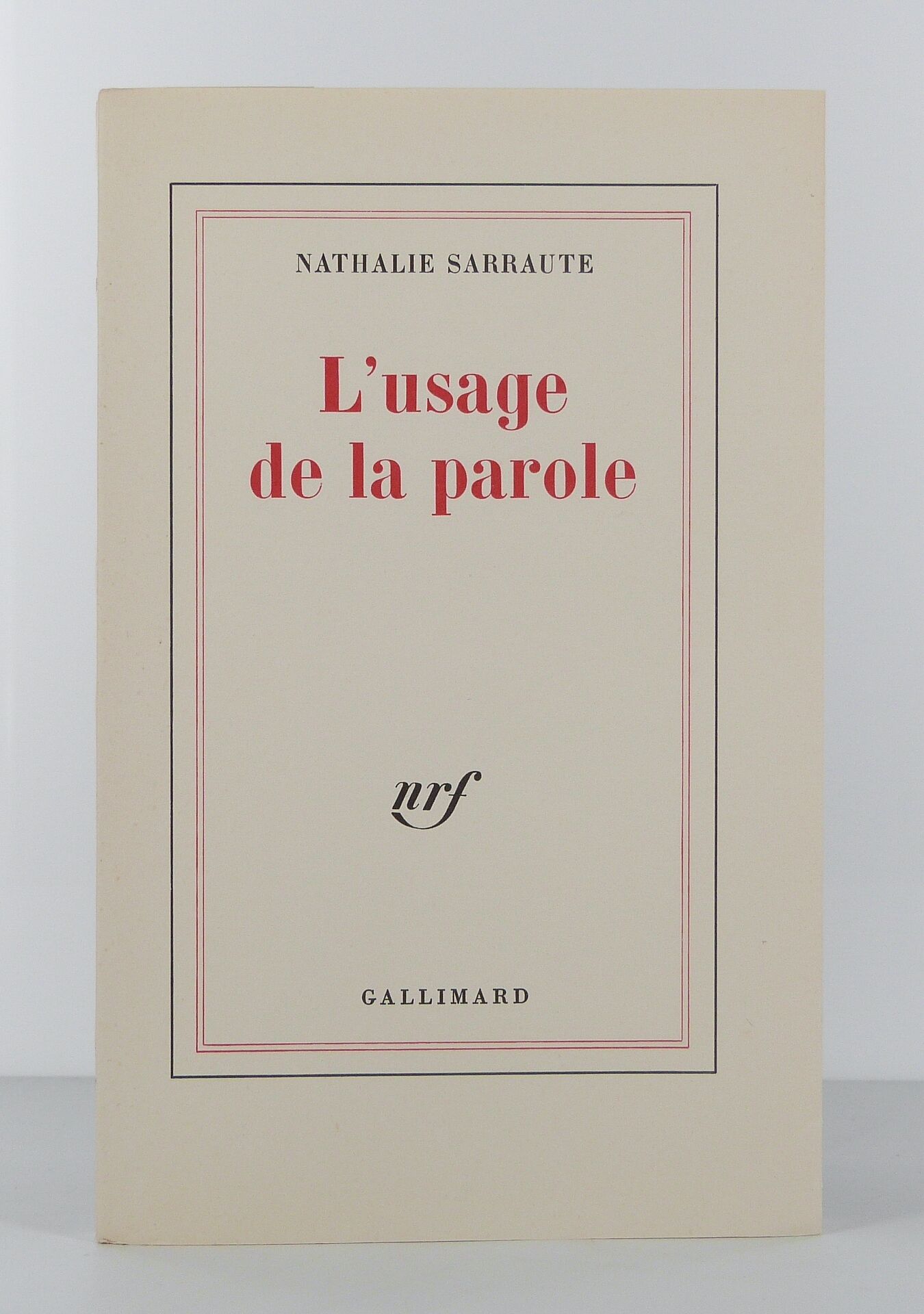 L'usage de la parole