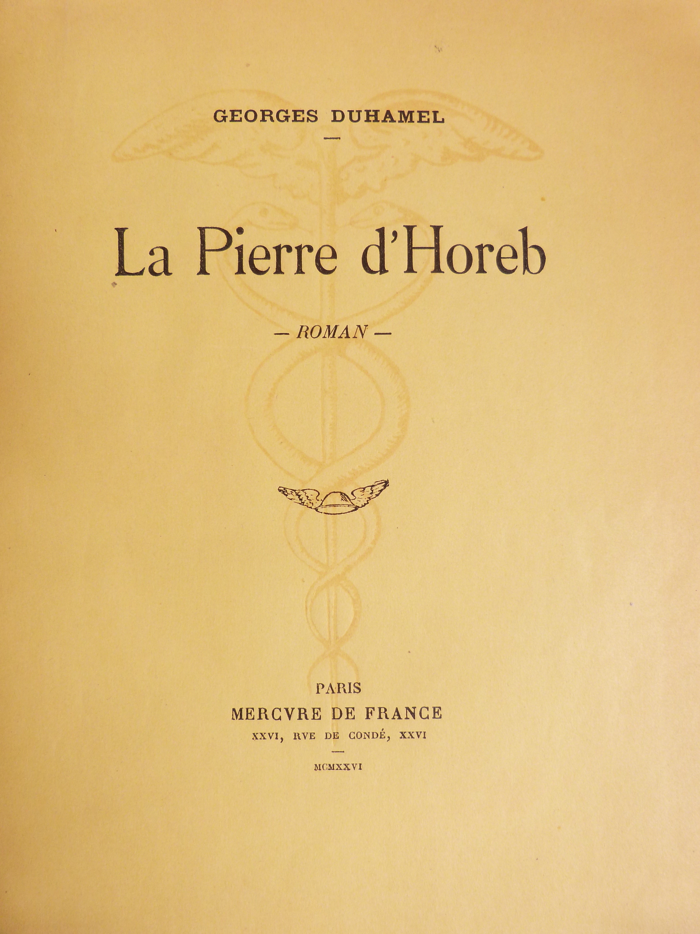 La pierre d'Horeb