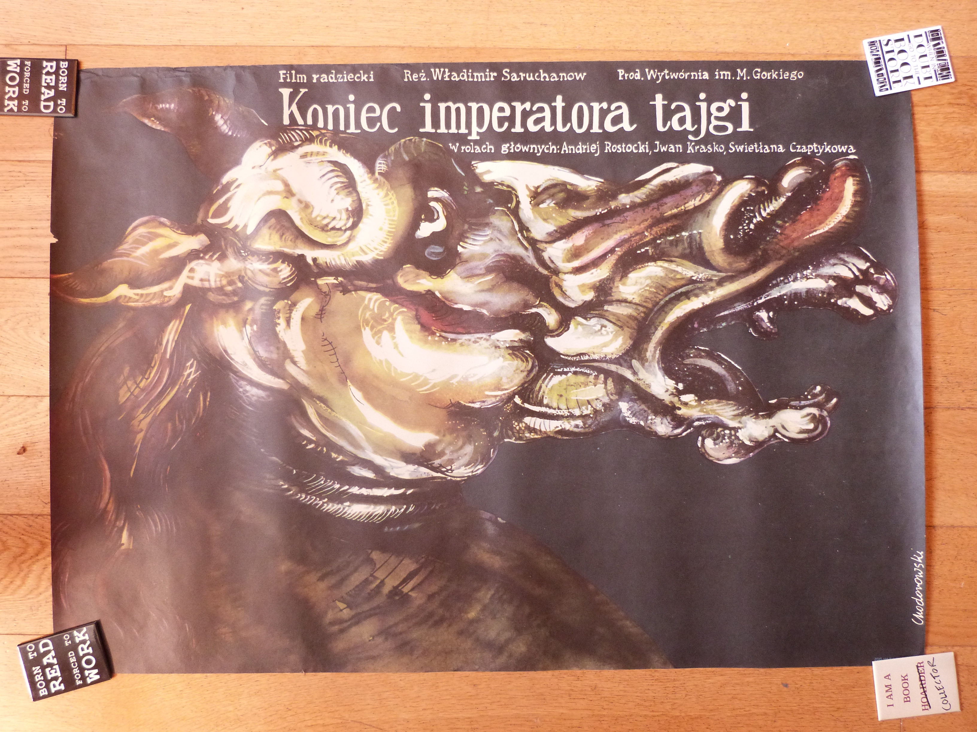 Affiche de cinéma polonaise : Koniec imperatora tajgi