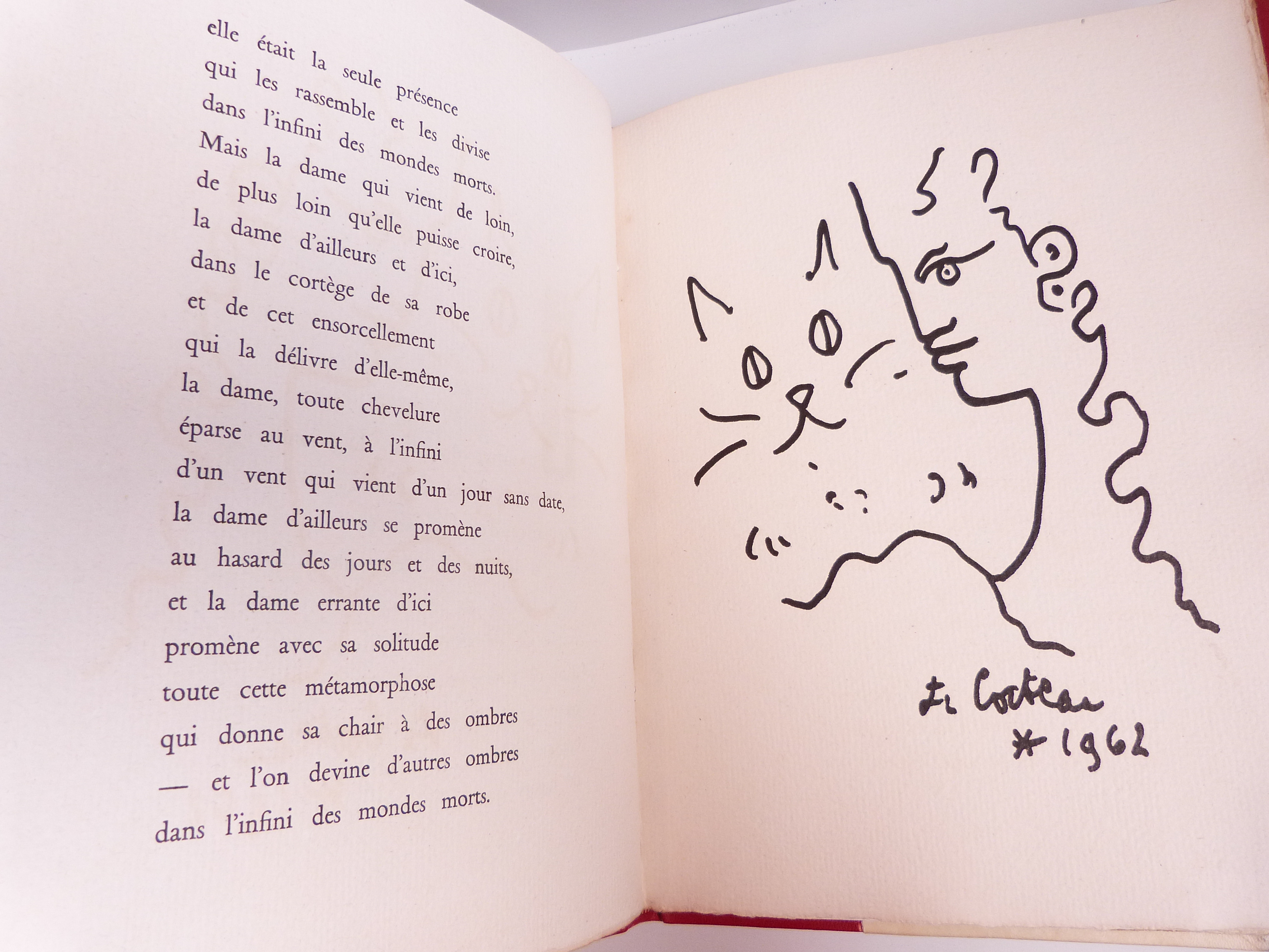 La Dame aux Chats. Poème illustré par Jean Cocteau.