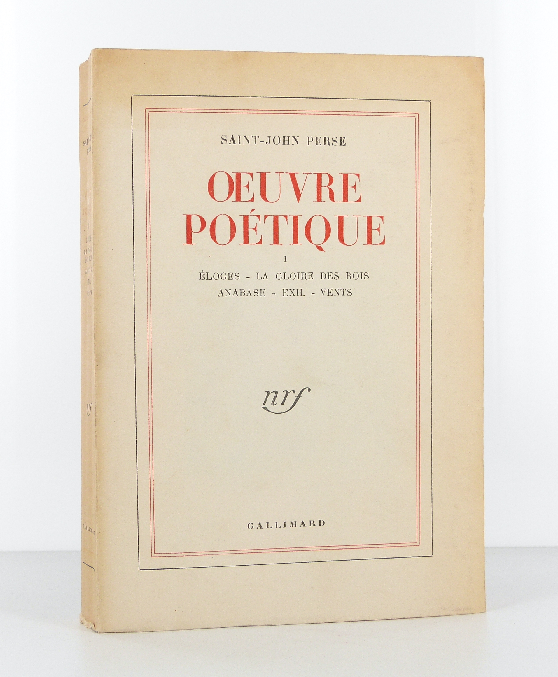 Oeuvre poétique. Tome 1.