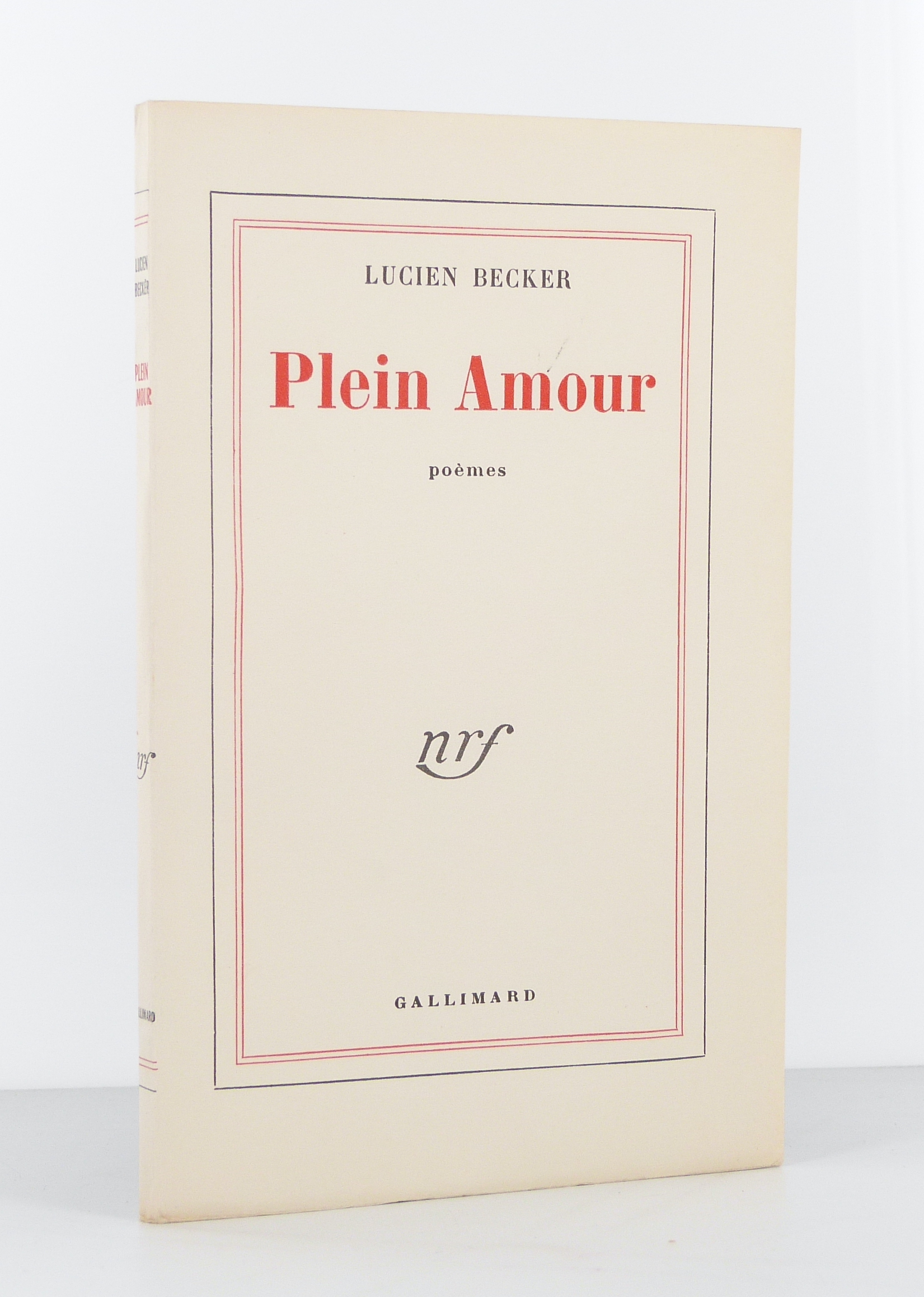 Plein Amour. Poèmes.