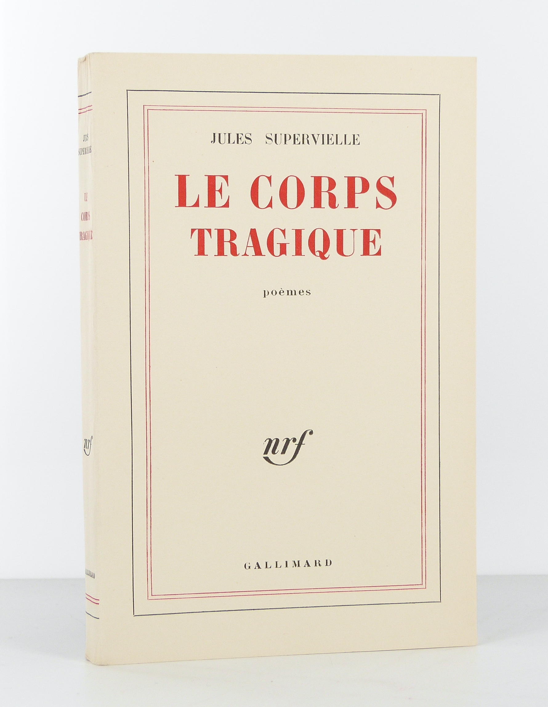 Le corps tragique. Poèmes.