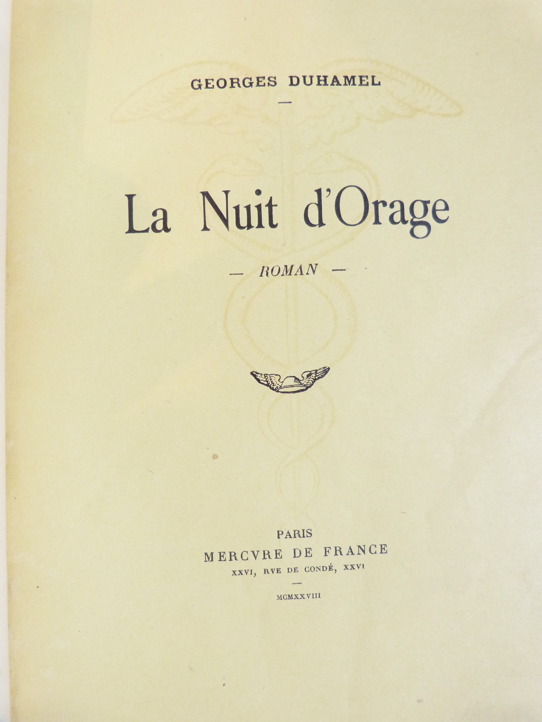 La nuit d'orage