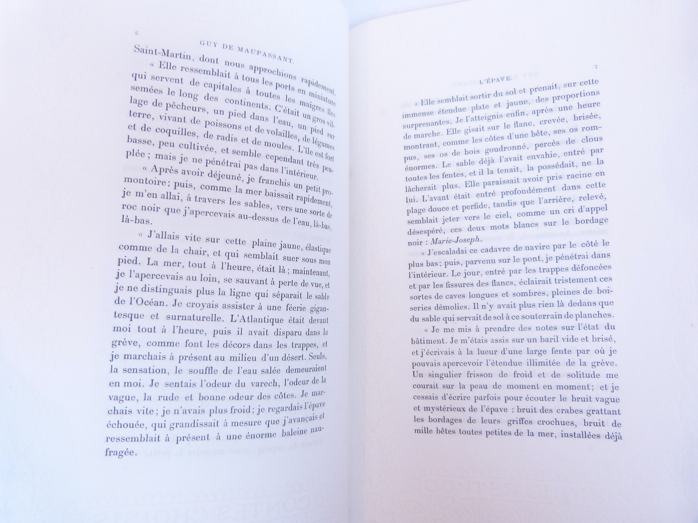 Contes choisis de Guy de Maupassant : L'épave