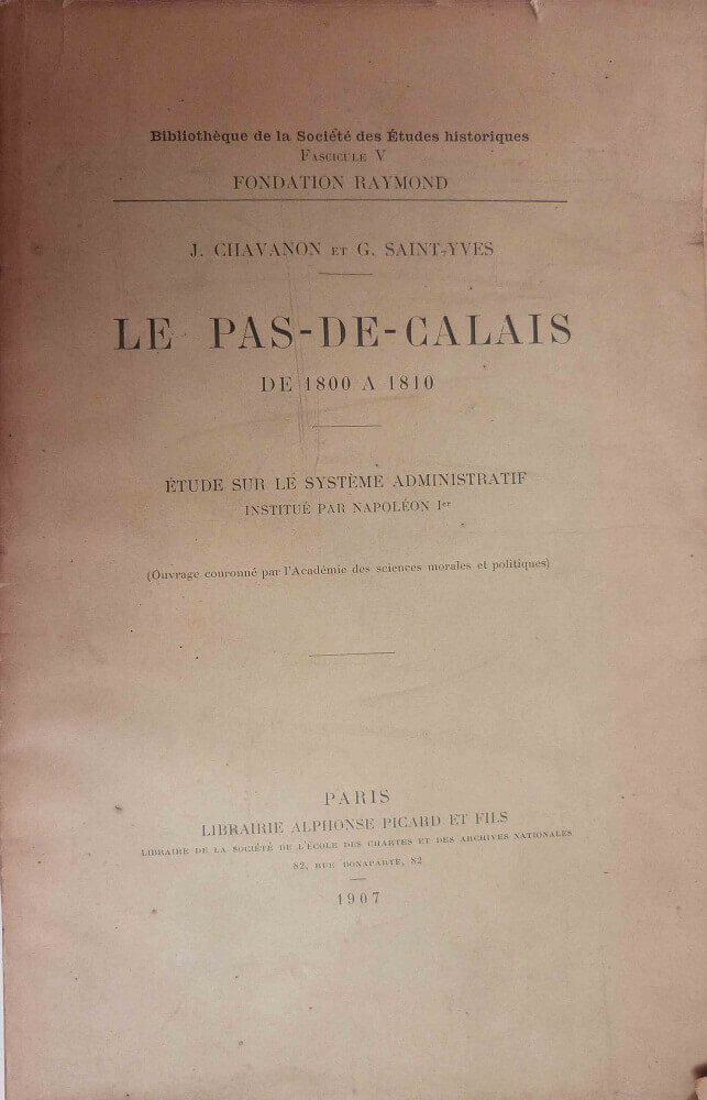 Le Pas-de-Calais de 1800 à 1810