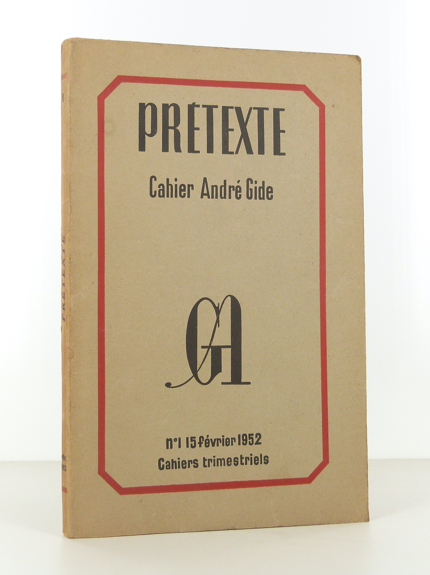 Prétexte. Cahier André Gide.