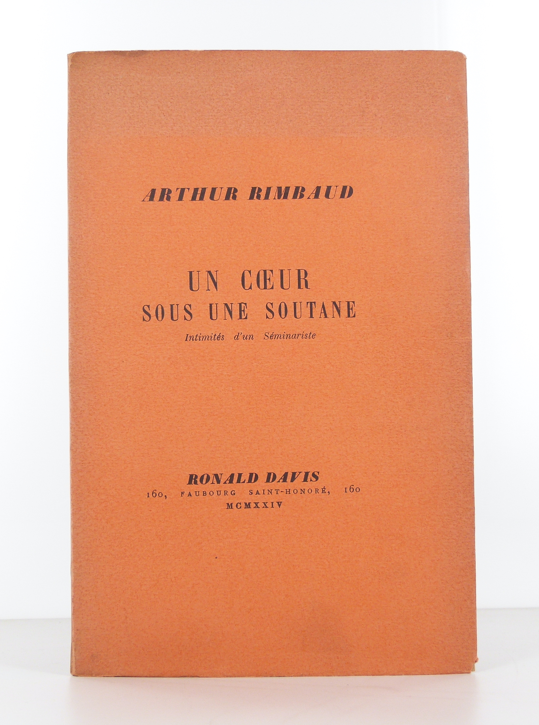 Un coeur sous une soutane. Intimités d'un Séminariste. 