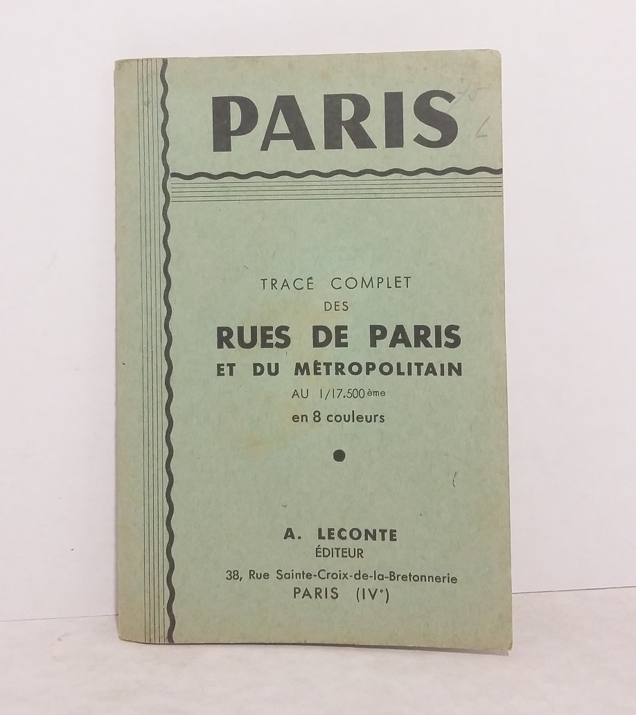 Tracé complet des rues de Paris et du métropolitain